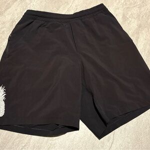 lululemon Athletica Mens Hawaii Edition Black Shorts